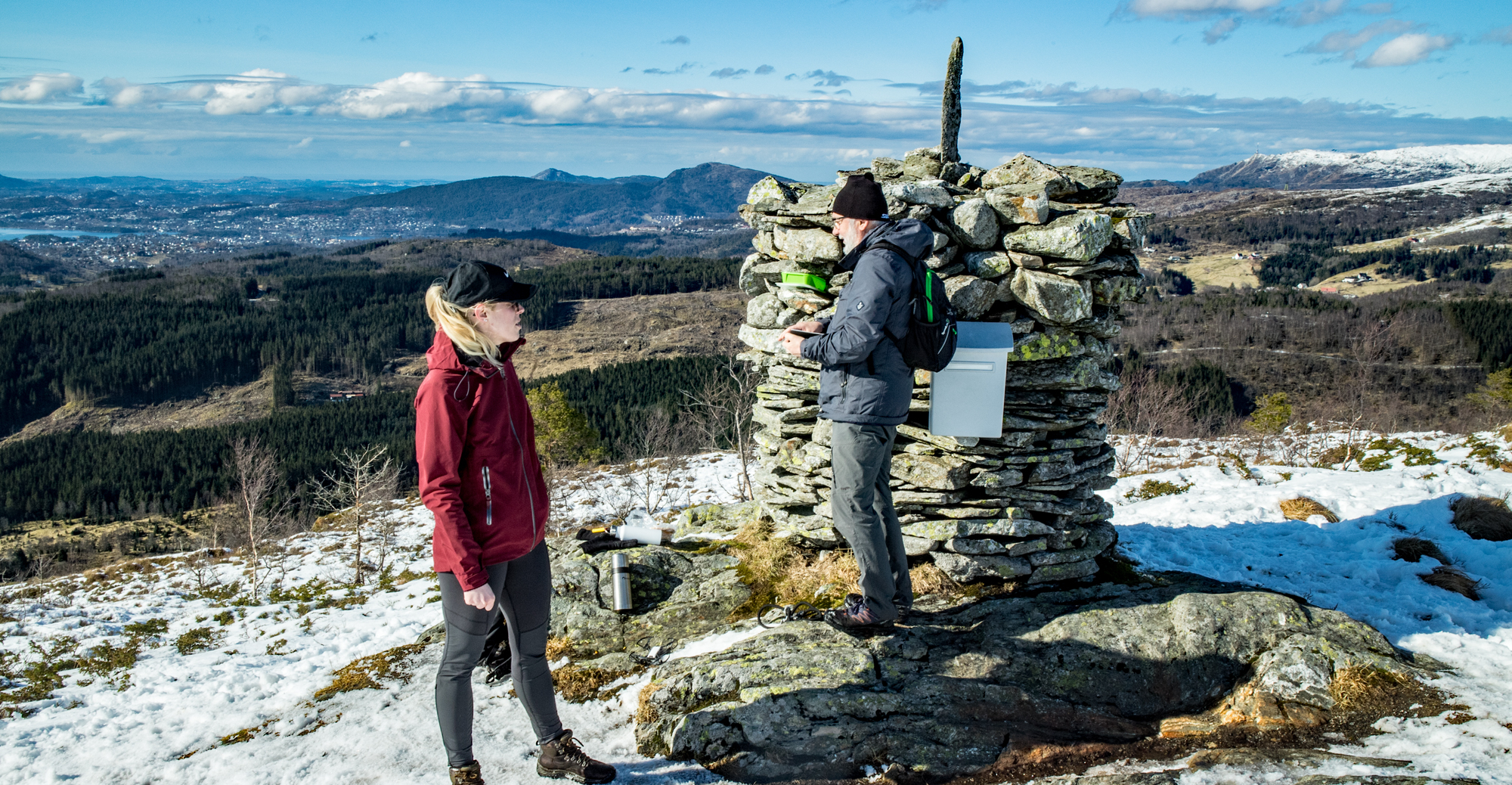 Solbakkefjellet (458 moh) fra Frotveit