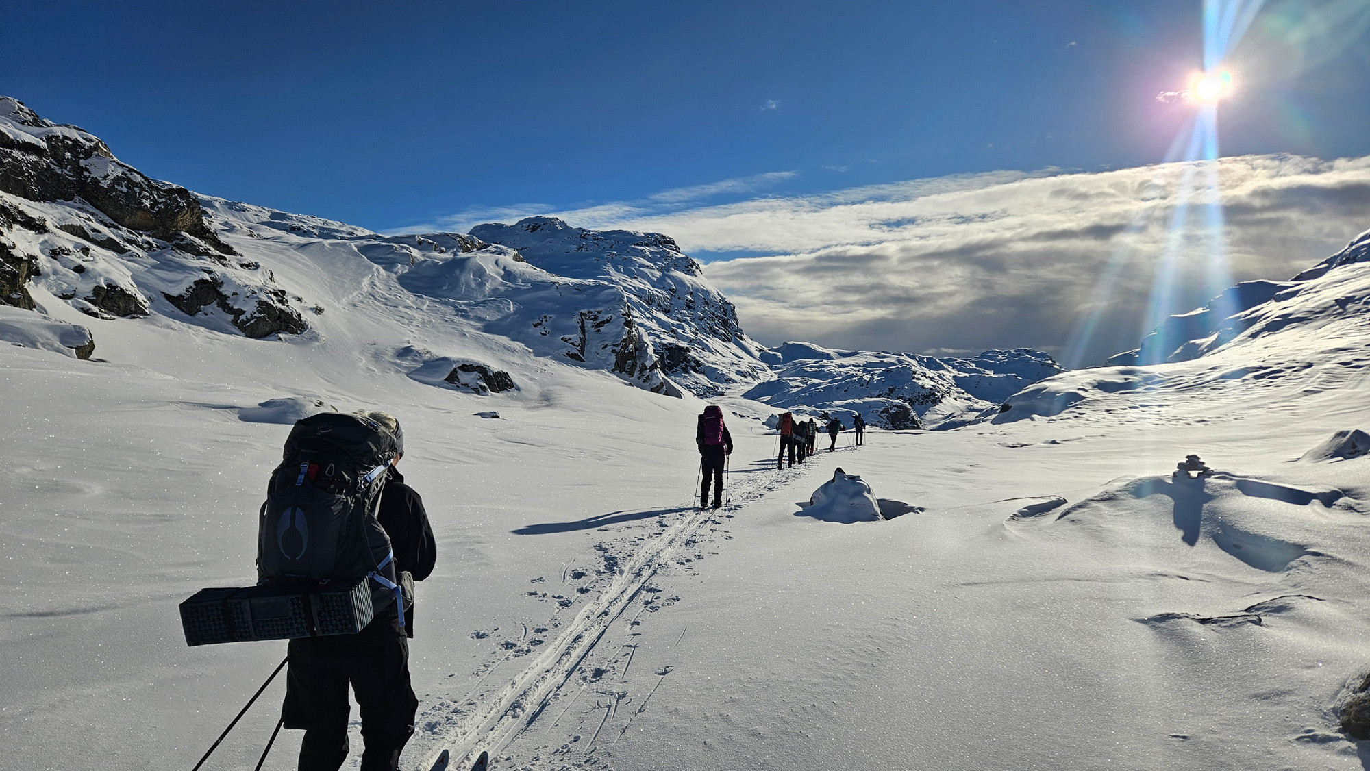 Fjellskihelg i Bergsdalen med base på Vending