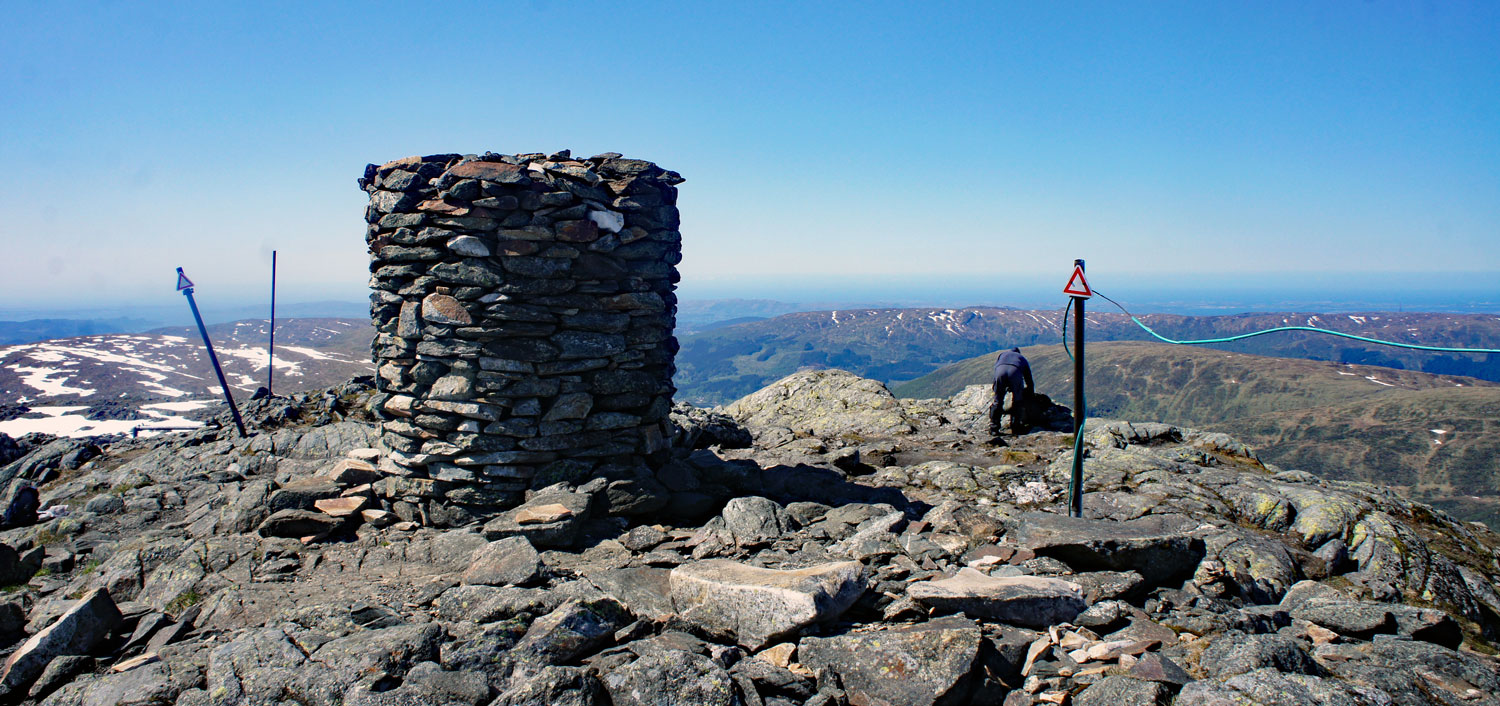 Gullfjelltoppen (987 moh) fra Osavatn