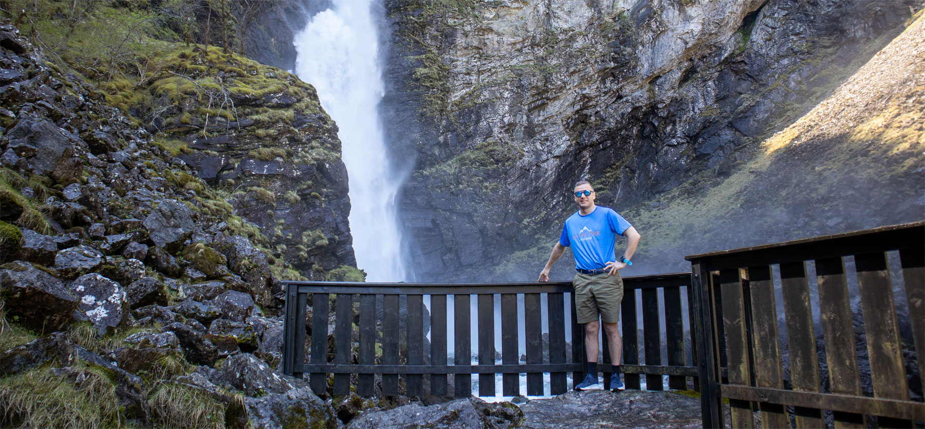 Kort vandretur til Stalheimsfossen i Gudvangen