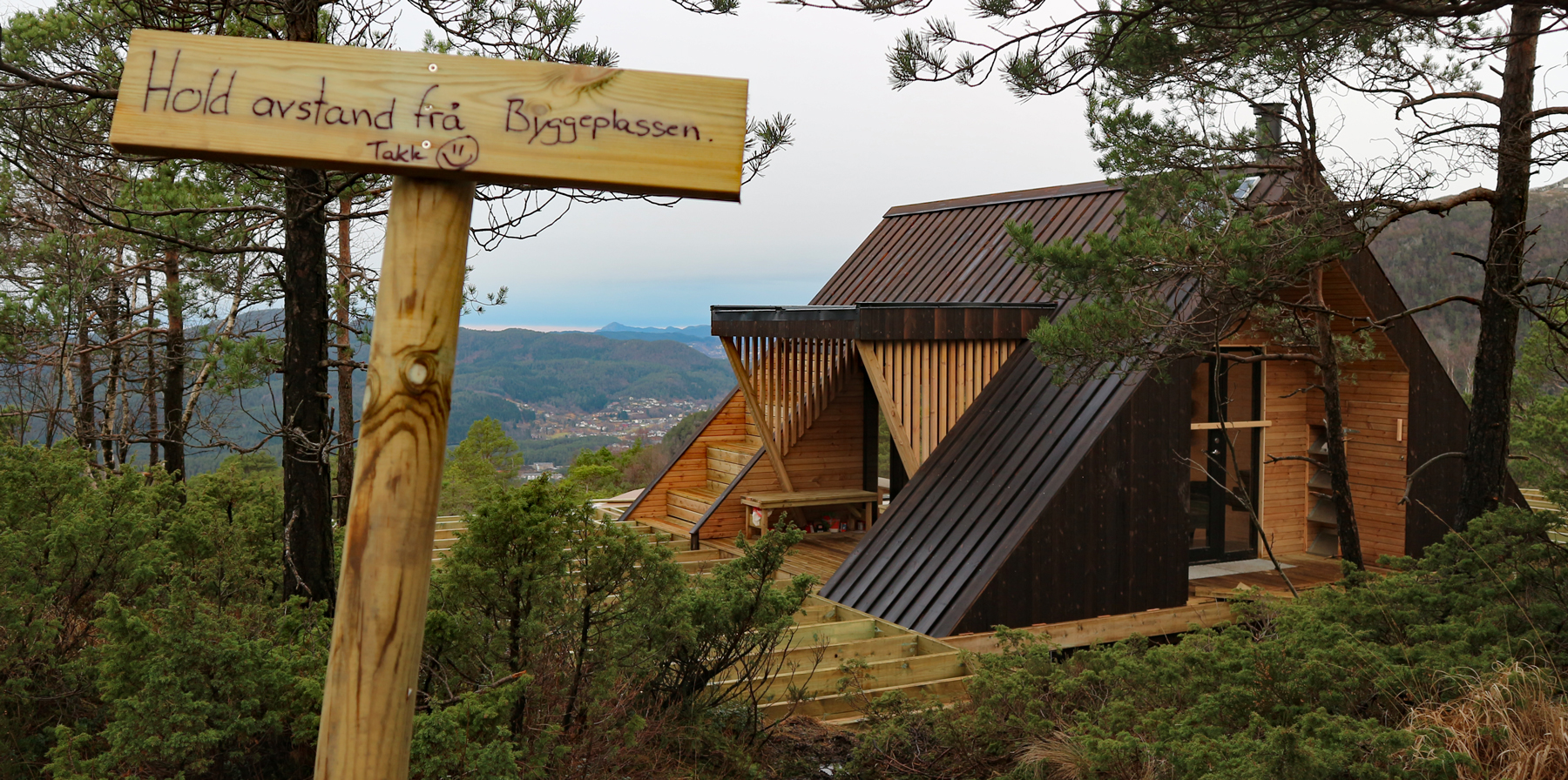 Borgafjellet (353 moh) opp Alio fra Knutebrua