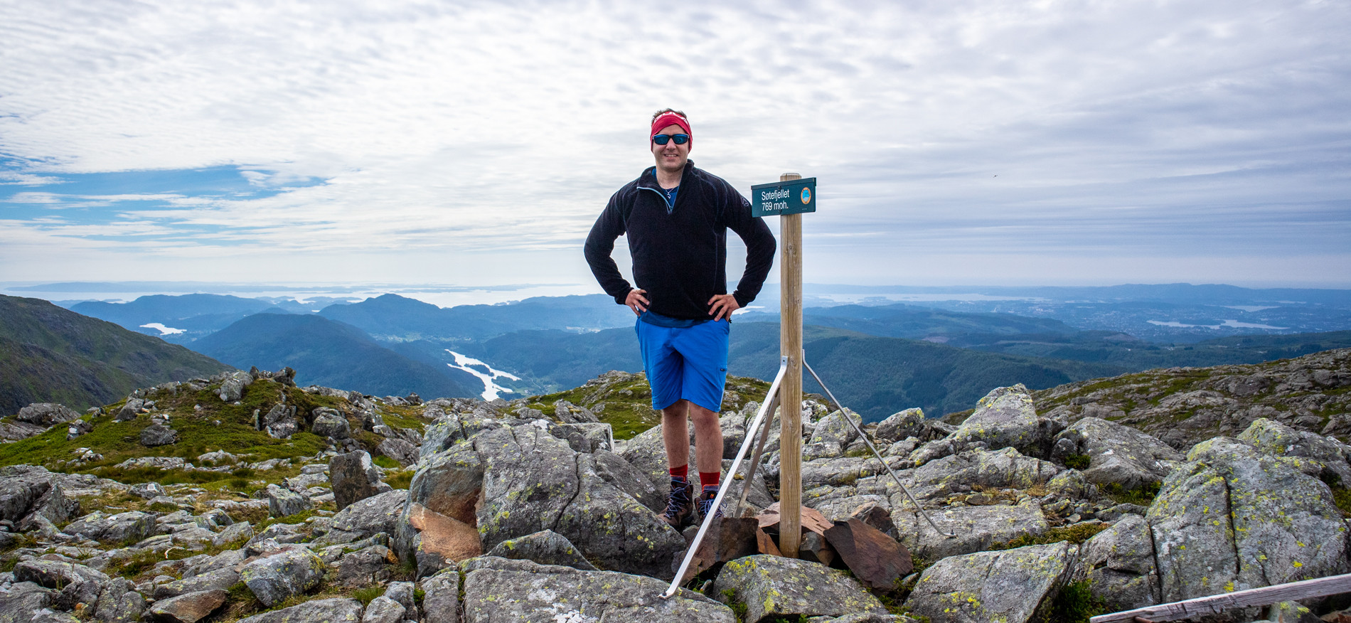 Søtefjellet (769 moh) fra Hausdalen