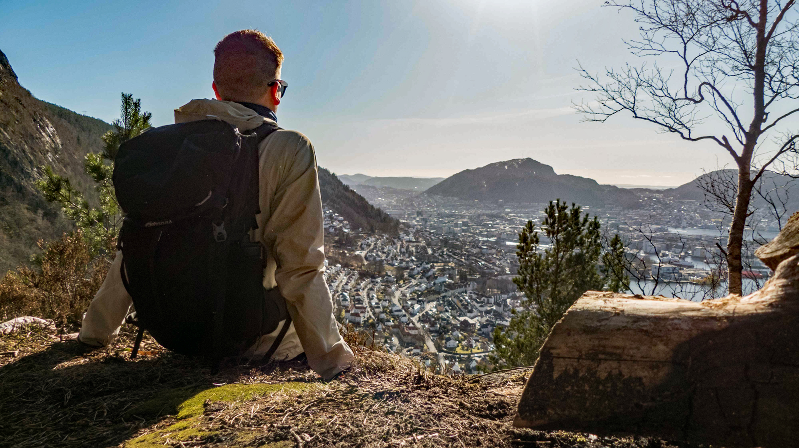 Permisjonsstien til Sandviksbatteriet (182 moh)