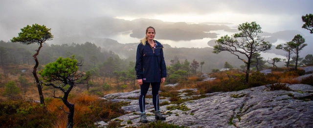 Storekvitefjellet (210 moh) fra Nordvik - Bjørnafjorden, Vestland