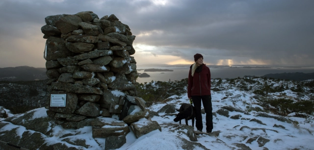 Folldalshaugane (299 moh) fra Fanafjellet - Bergen, Vestland