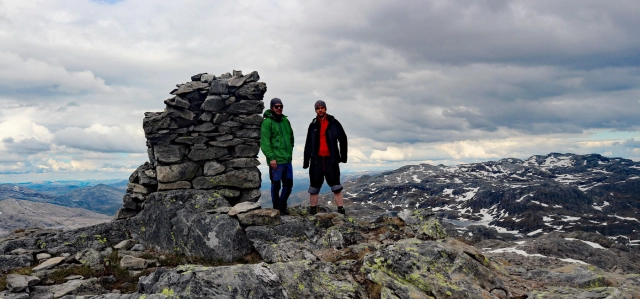 Iendafjellet (1260 moh) fra Kvamskogen - Kvam, Vestland