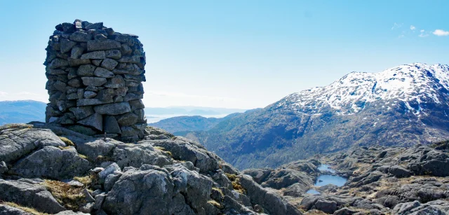 Sauafjellet (539 moh) fra Hausdalen - Bergen, Vestland